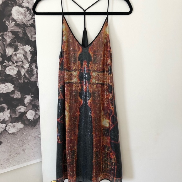 Clover Canyon Dubai in the Sky Sequin Dress XS - Picture 2 of 7